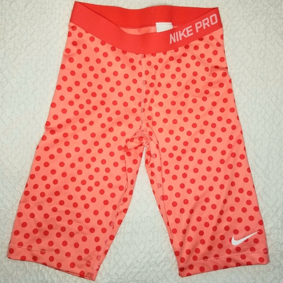 Nike Other - Nike Pro Polka dot biker shorts